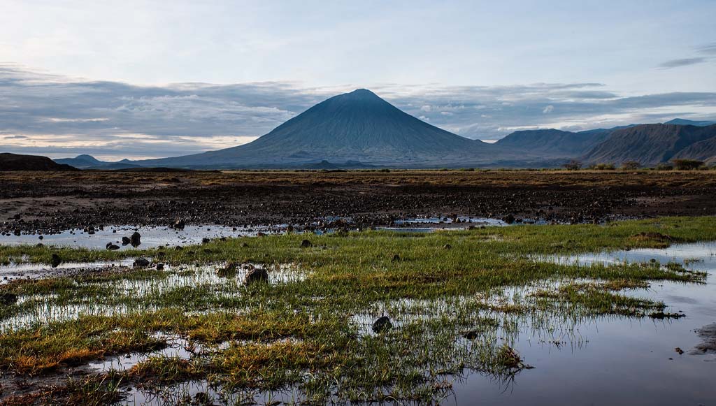Mount Oldonyo Lengai-climbing Tanzania volcanic landscape near Lake Natronlandscape in northern tanzania